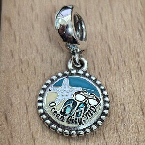 Pandora Ocean City MD Exclusive Dangle Charm Pendant, S925 Silver Bracelets